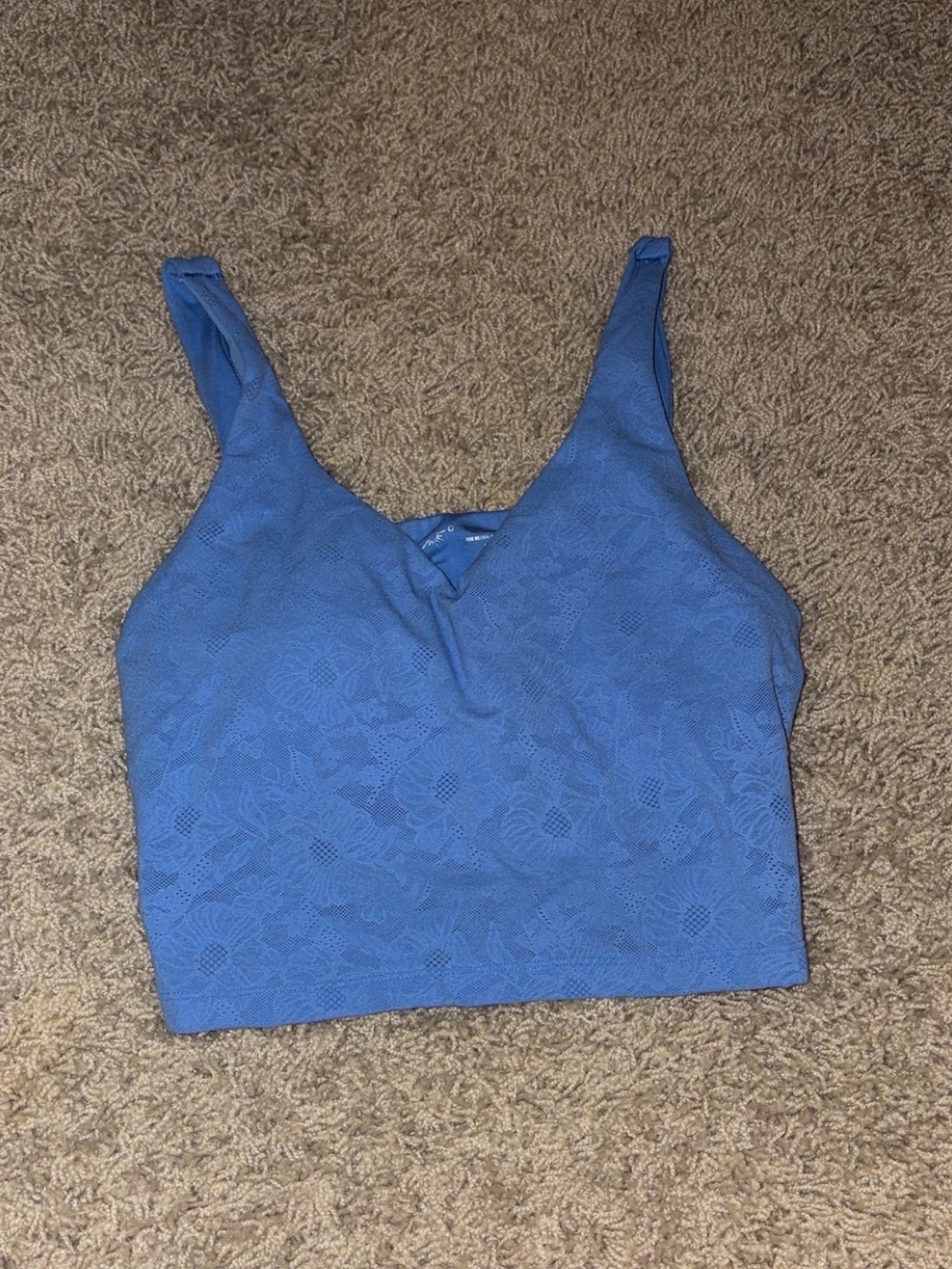 aerie Blue Lace Crop Tank